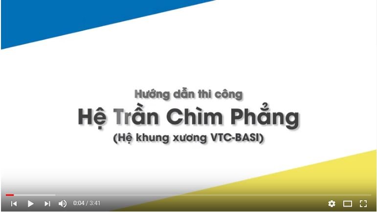 Hướng dẫn thi công trần thạch cao phẳng với khung xương cá Vĩnh Tường BASI