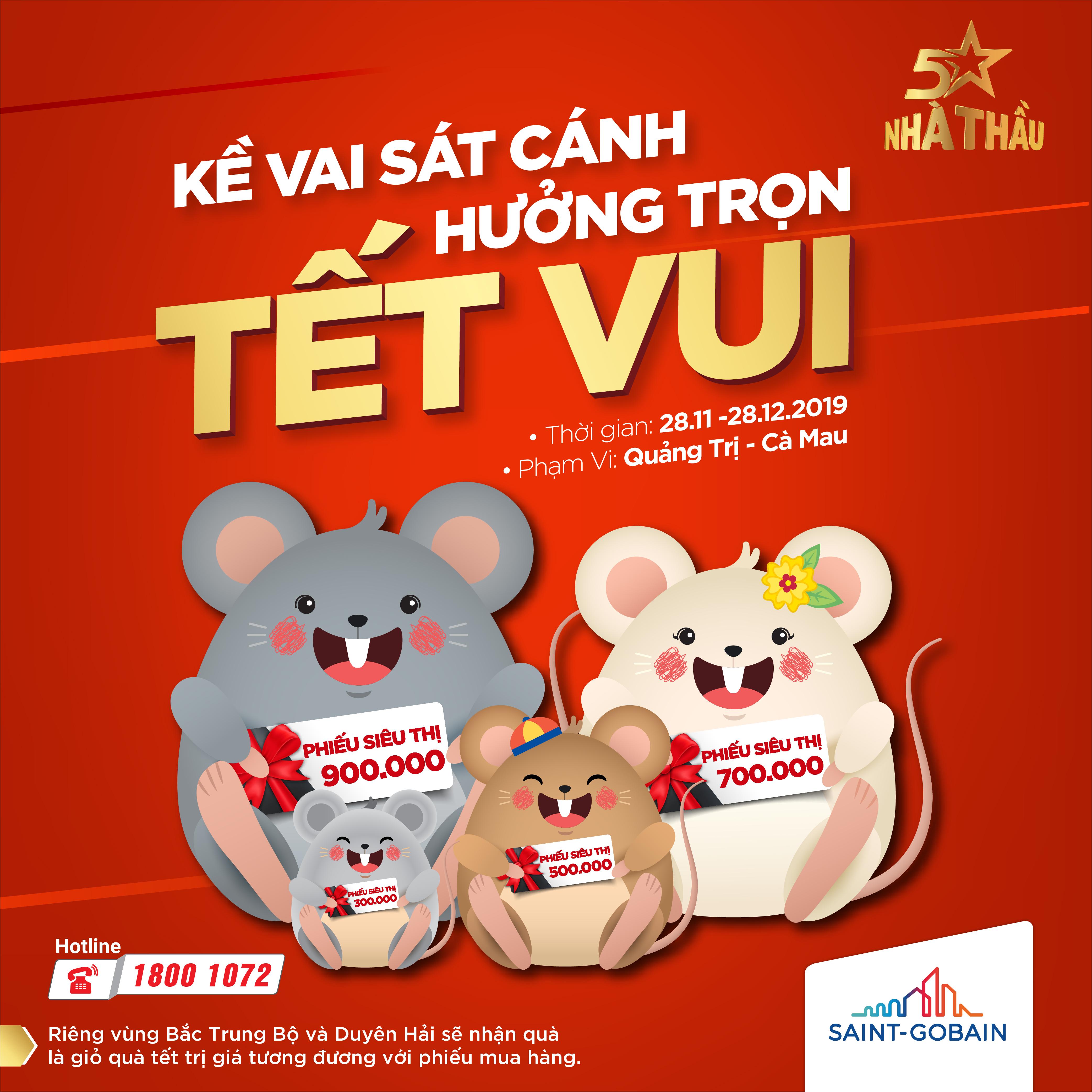 Danh Sách Nhà Thầu Đạt Quà CTKM "Kề Vai Sát Cánh – Hưởng Trọn Tết Vui" đợt 2