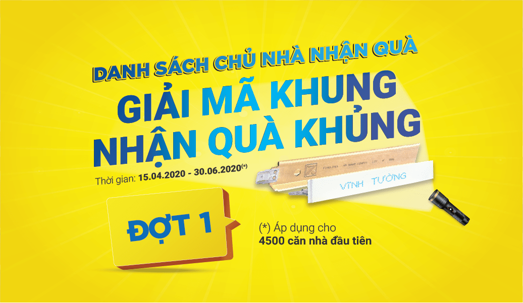 Chúc mừng 237 chủ nhà đầu tiên nhận được bộ quà tặng tân gia