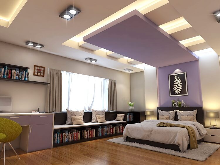 Top 25 mẫu trần thạch cao phòng ngủ đẹp, đơn giản, hiện đại