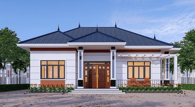 65+ mẫu nhà cấp 4 mái Nhật 3 phòng ngủ đẹp, hiện đại, giá rẻ 2025