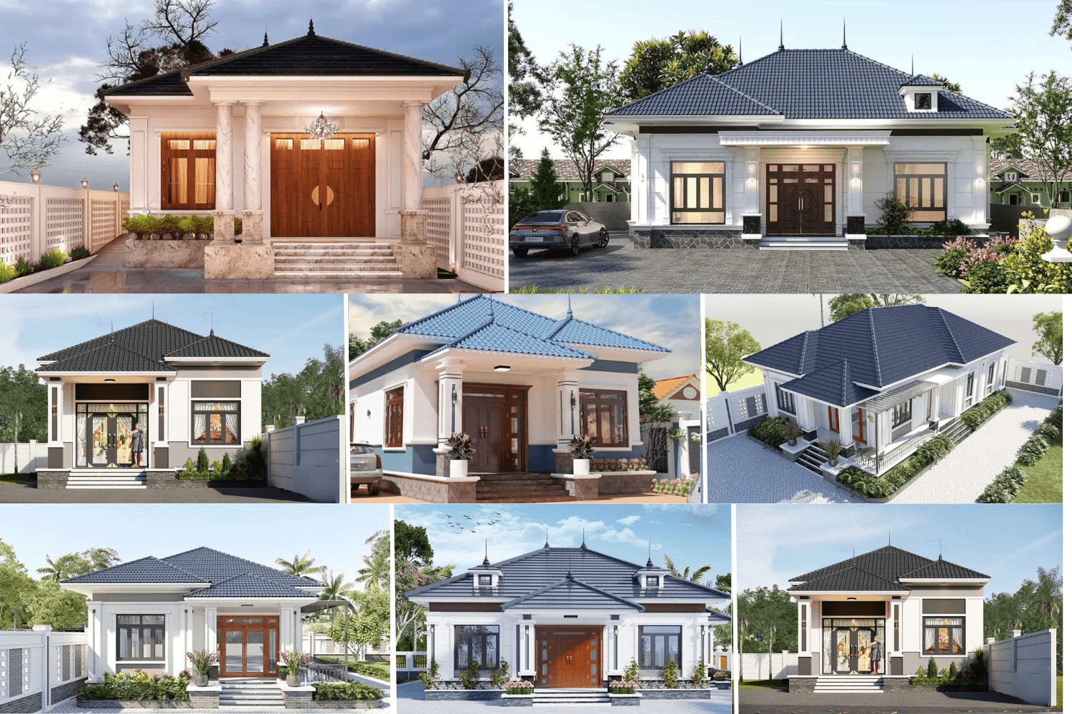 Mẫu Nhà Mái Nhật 1 Tầng Đẹp, Sang Trọng, Hiện Đại