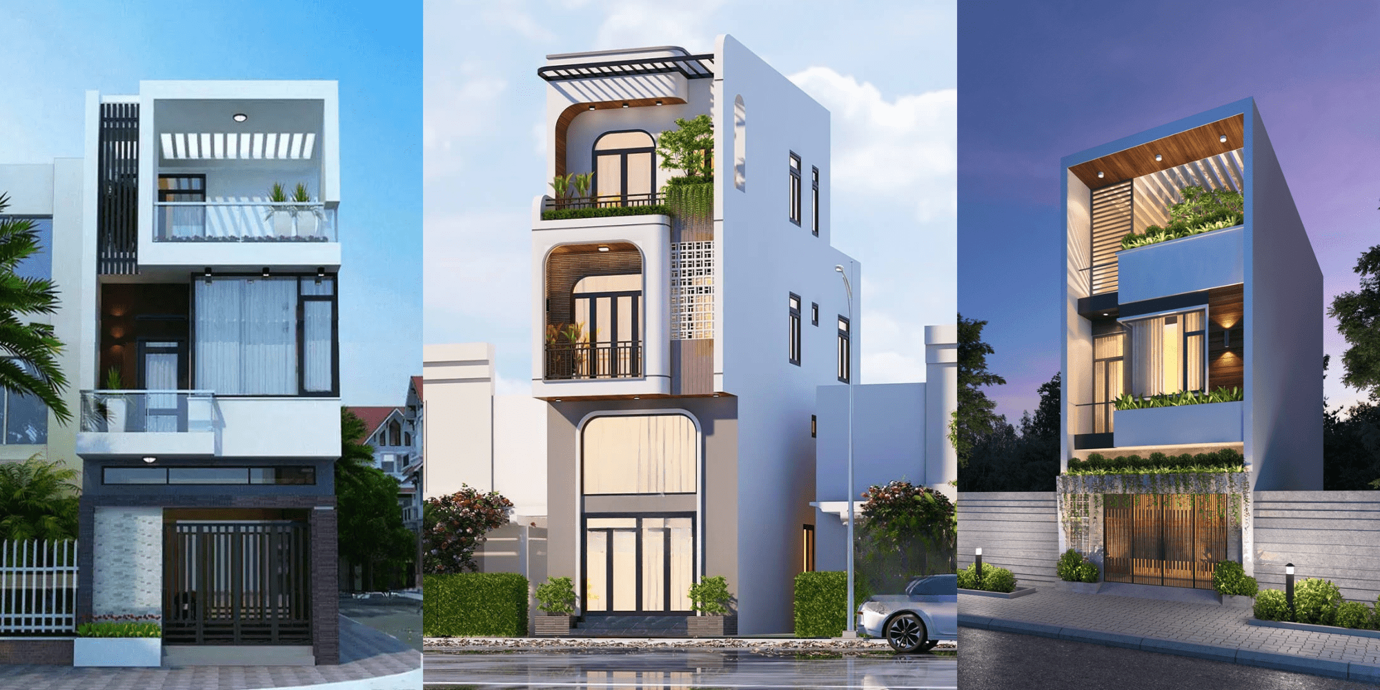 53+ Mẫu nhà ống 3 tầng mặt tiền đẹp hiện đại mới nhất 2025