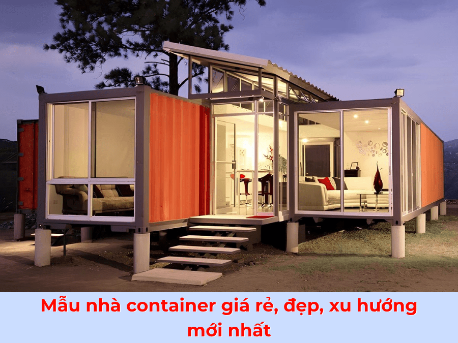 Mẫu nhà container giá rẻ, đẹp, xu hướng mới nhất