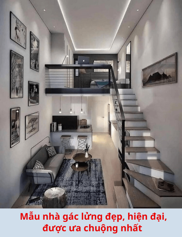 59+ mẫu nhà gác lửng đẹp, sang trọng nhất trong năm 2025