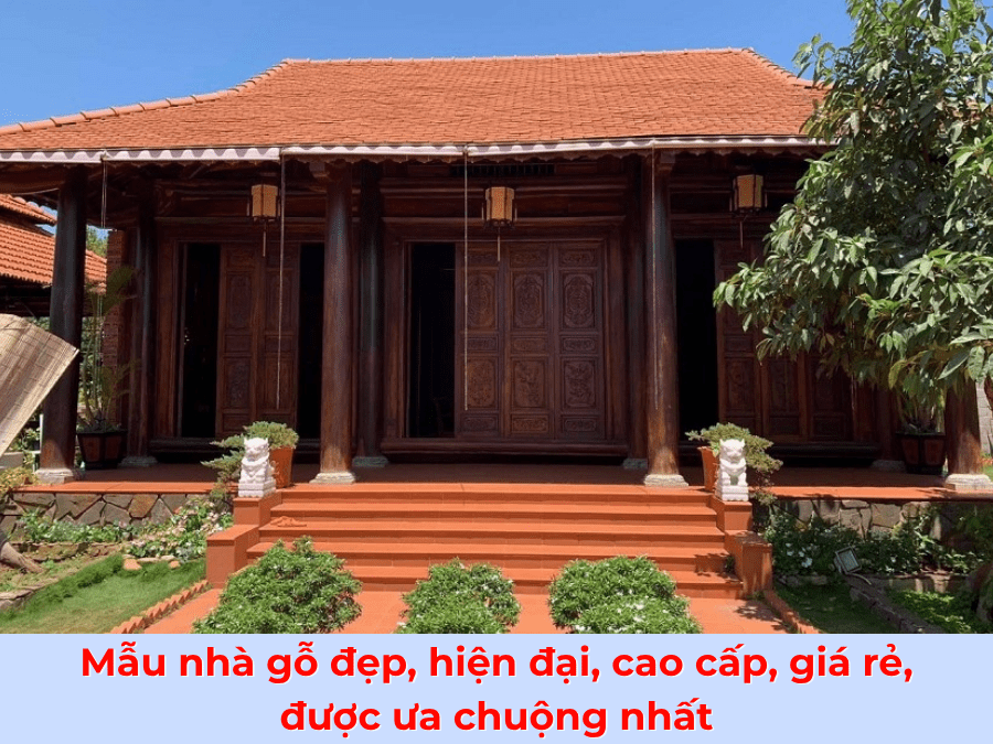 10+ mẫu nhà gỗ đẹp, sang trọng, hiện đại, được ưa chuộng 2025