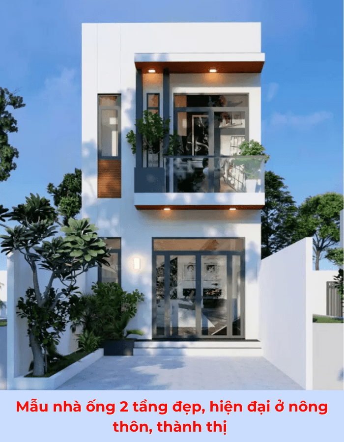 99+ Mẫu nhà ống 2 tầng đẹp hiện đại, đơn giản, mới nhất 2026