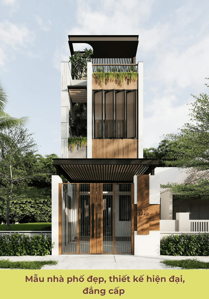 91+ mẫu thiết kế nhà phố hiện đại đẹp, đẳng cấp nhất 2026
