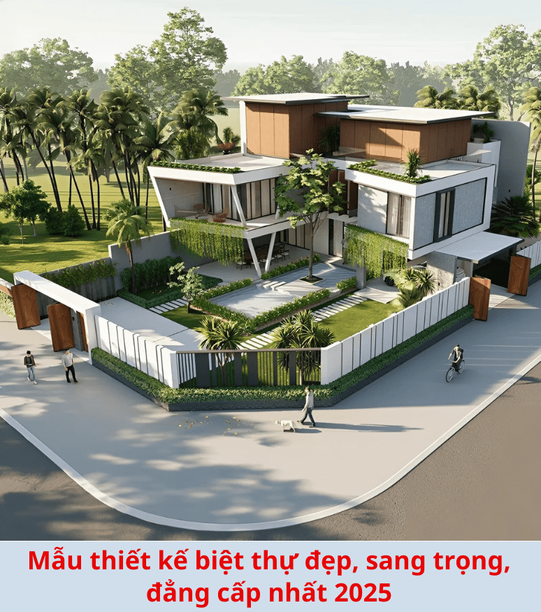 100+ mẫu thiết kế biệt thự đẹp, cao cấp, hợp xu hướng 2025 nhất