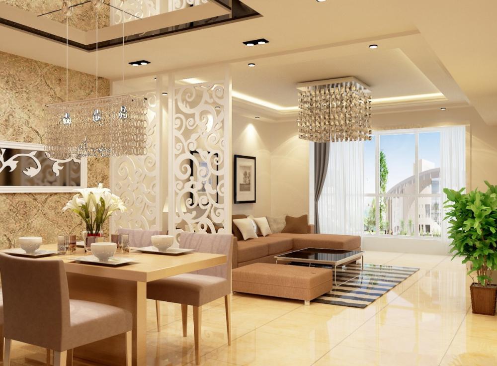 30+ mẫu vách ngăn phòng khách và bếp hiện đại, tối ưu không gian