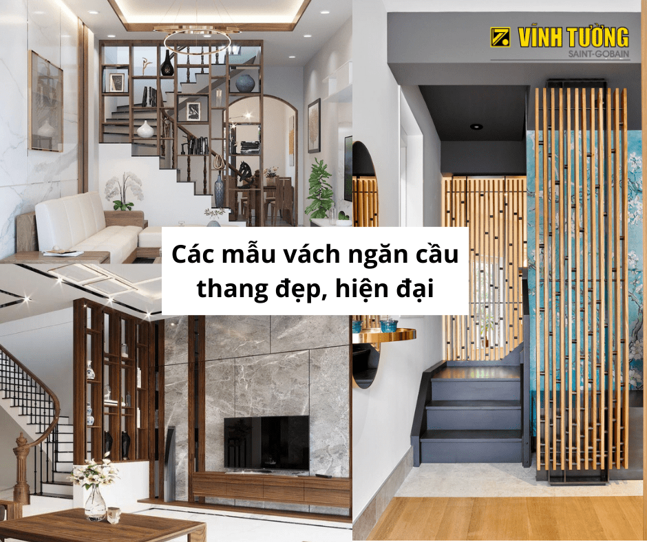 1000+ mẫu vách ngăn cầu thang đẹp, hiện đại cho nội thất nhà ở