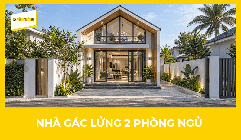 79+ Mẫu nhà gác lửng 2 phòng ngủ đẹp, hiện đại, sang trọng