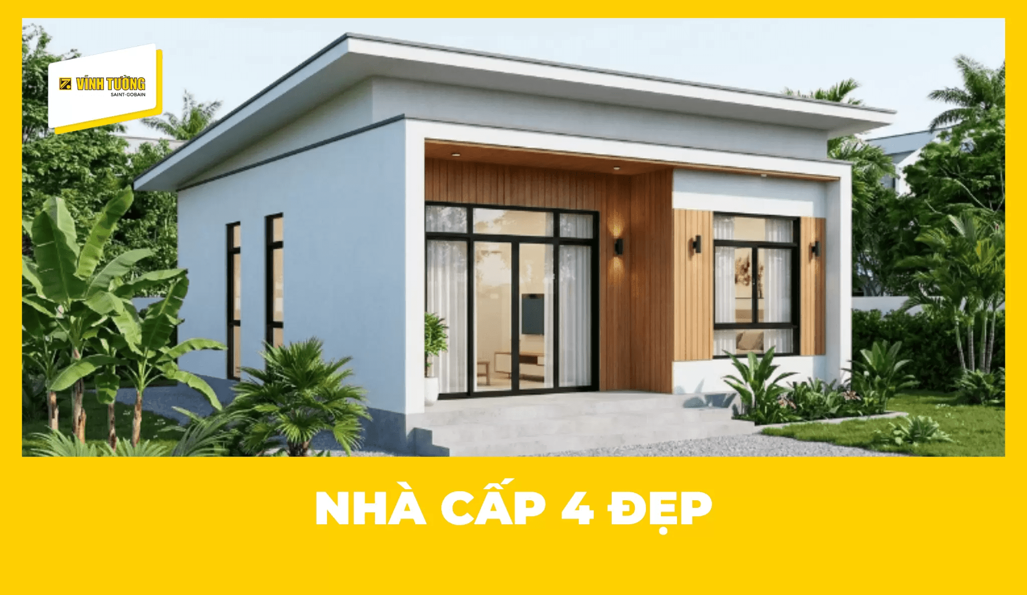 Top 120+ mẫu nhà cấp 4 đẹp, hiện đại, đơn giản, xu hướng 2026