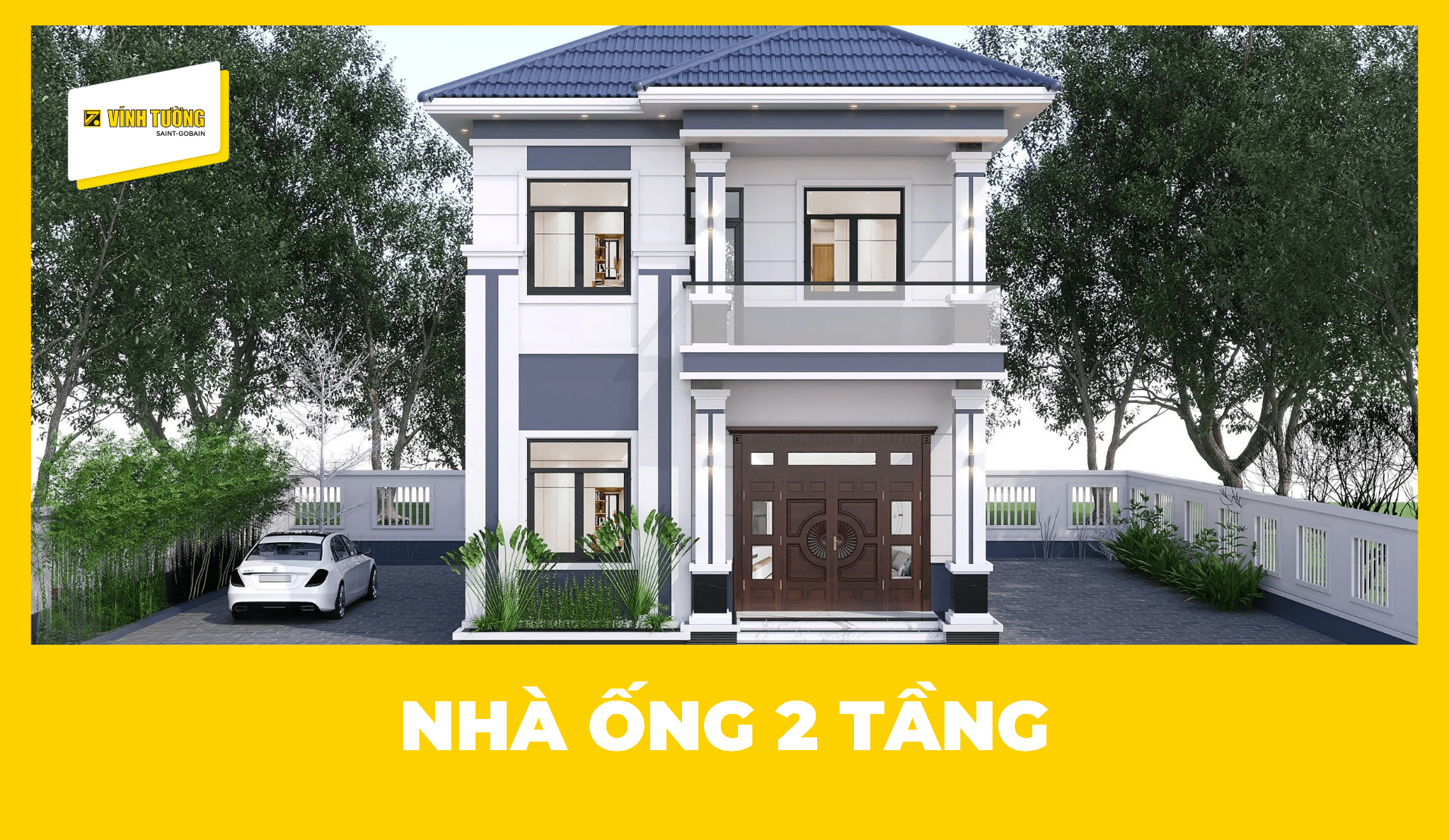 99+ Mẫu nhà ống 2 tầng đẹp hiện đại, chi phí thấp năm 2026