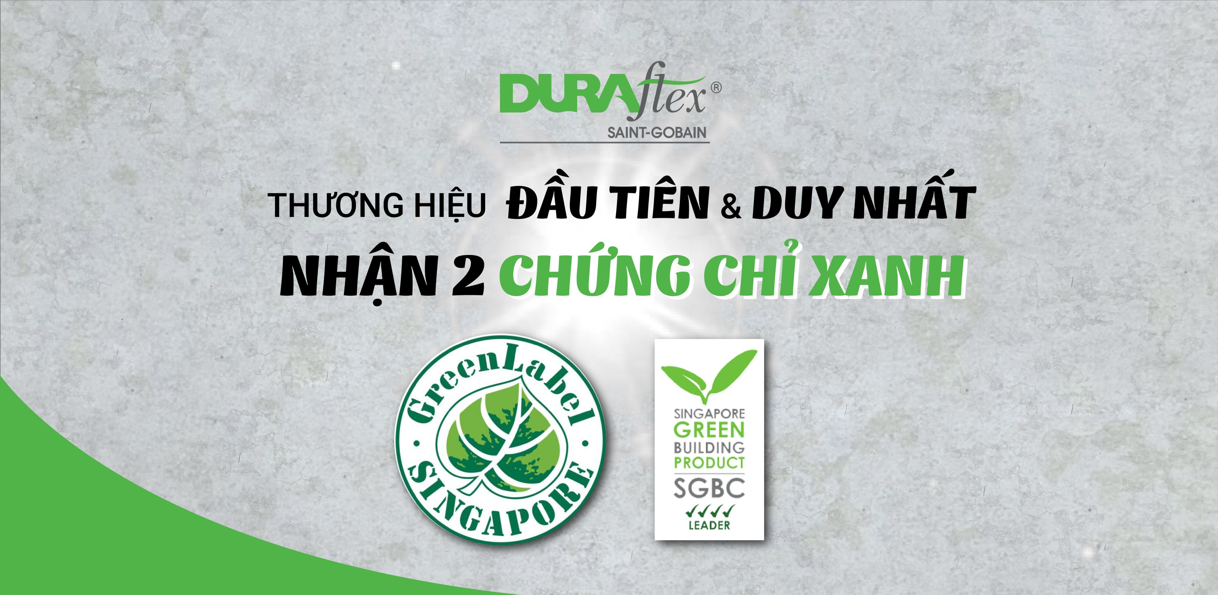 Chuc mung DURAflex nhan 2 chung chi xanh