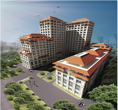 Công trình Bệnh viên Châm cứu Trung ương nằm ở 49 Thái Thịnh, Thịnh Quang, Đống Đa, Hà Nội.