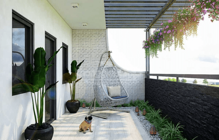 Ban công giúp ngôi nhà trở nên tràn đầy sức sống