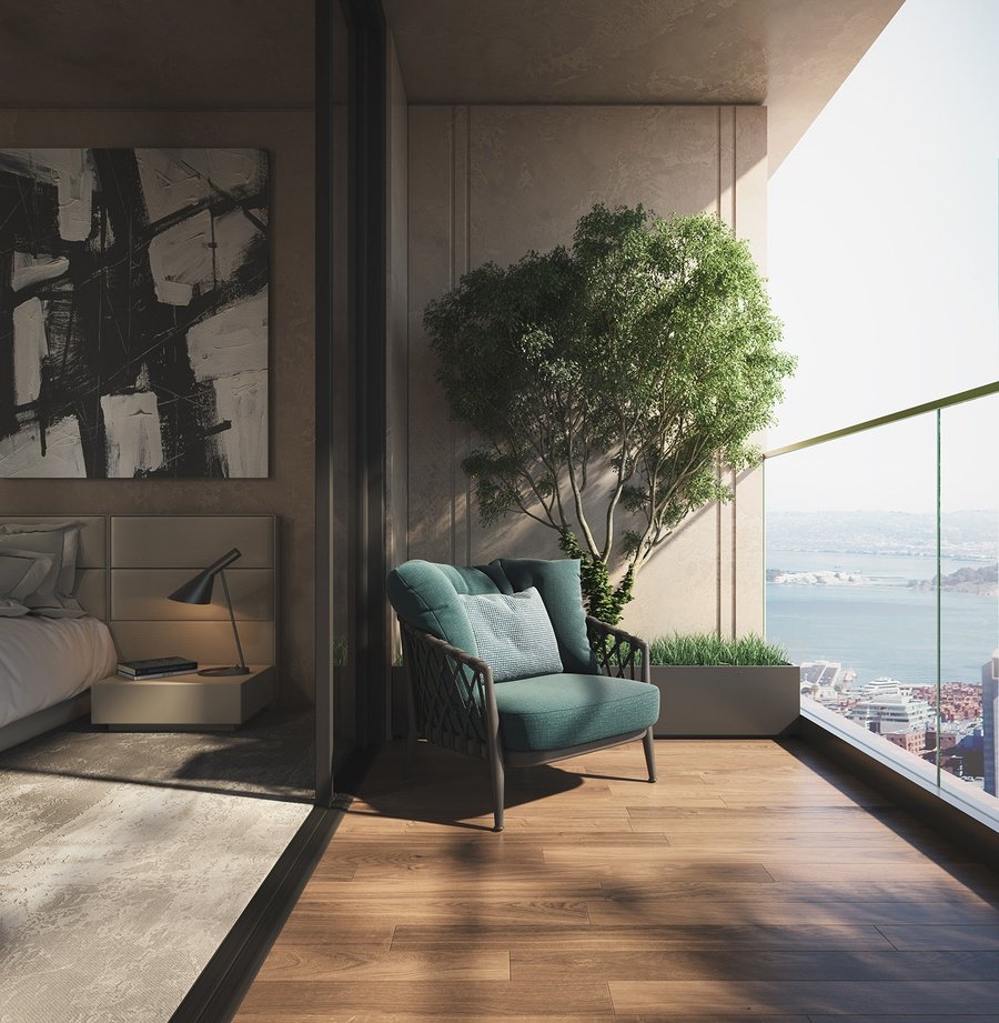 Yếu tố phong thủy khi thiết kế ban công