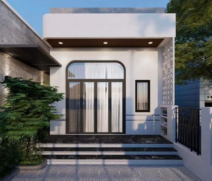 Mẫu nhà cấp 4 đẹp 5x20m phù hợp với gia đình nhỏ, thiết kế gọn gàng và tiện nghi