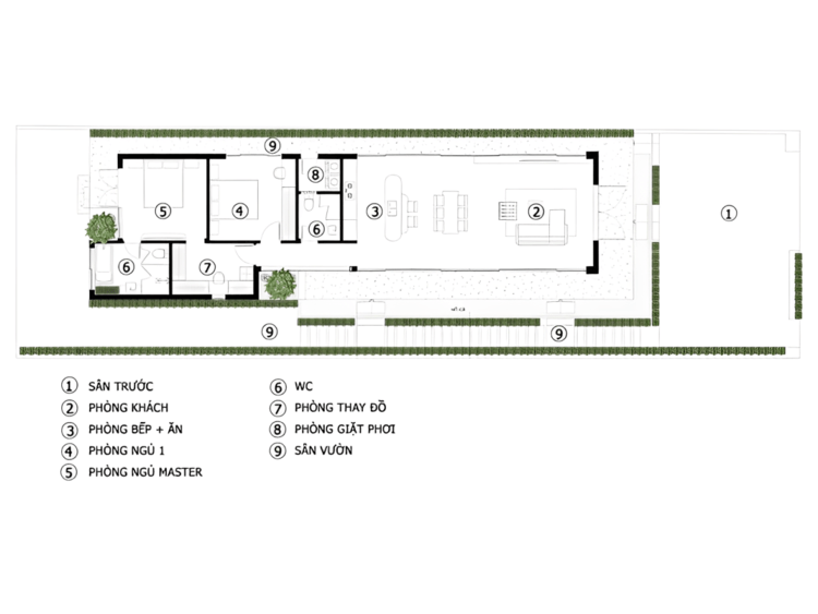 Bản vẽ nhà cấp 4 có gara ô tô được thiết kế tiện lợi, giúp bảo vệ phương tiện và tối ưu công năng sử dụng