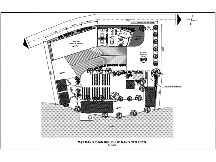 Bản vẽ nhà cấp 4 có sân vườn mang đến không gian sống xanh mát, gần gũi thiên nhiên và thư giãn mỗi ngày
