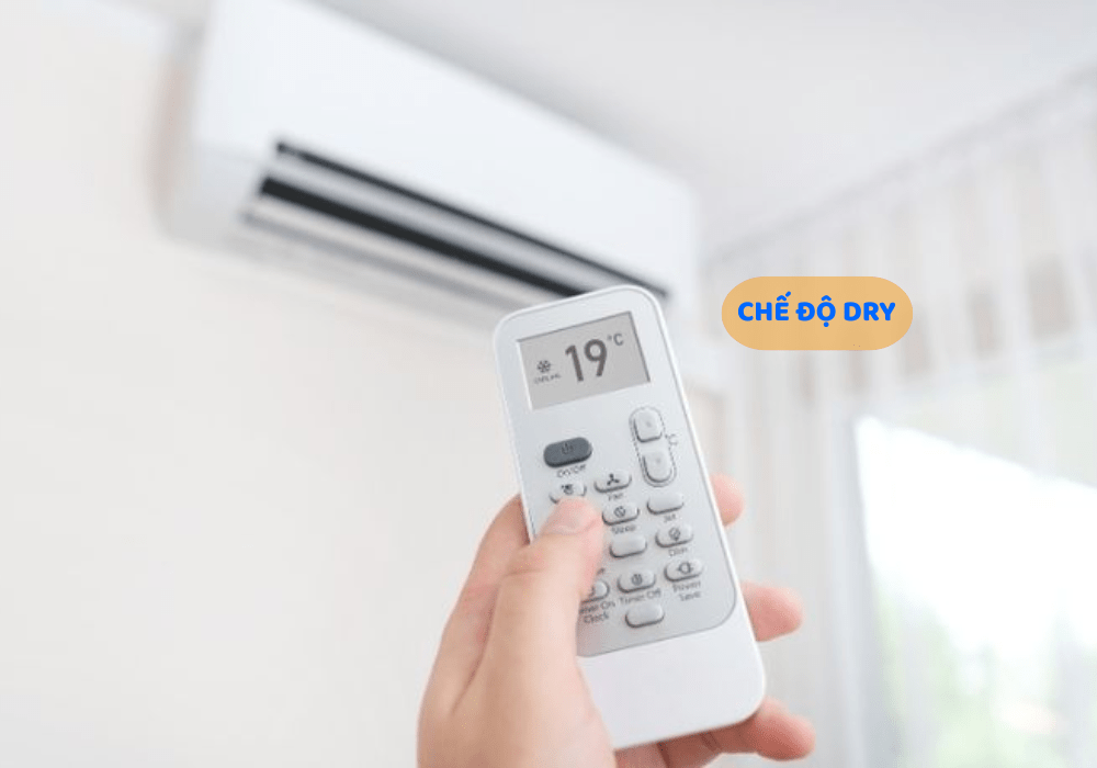 Bật điều hòa chế độ Dry