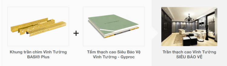 hệ trần bền đẹp, an toàn cho sức khỏe