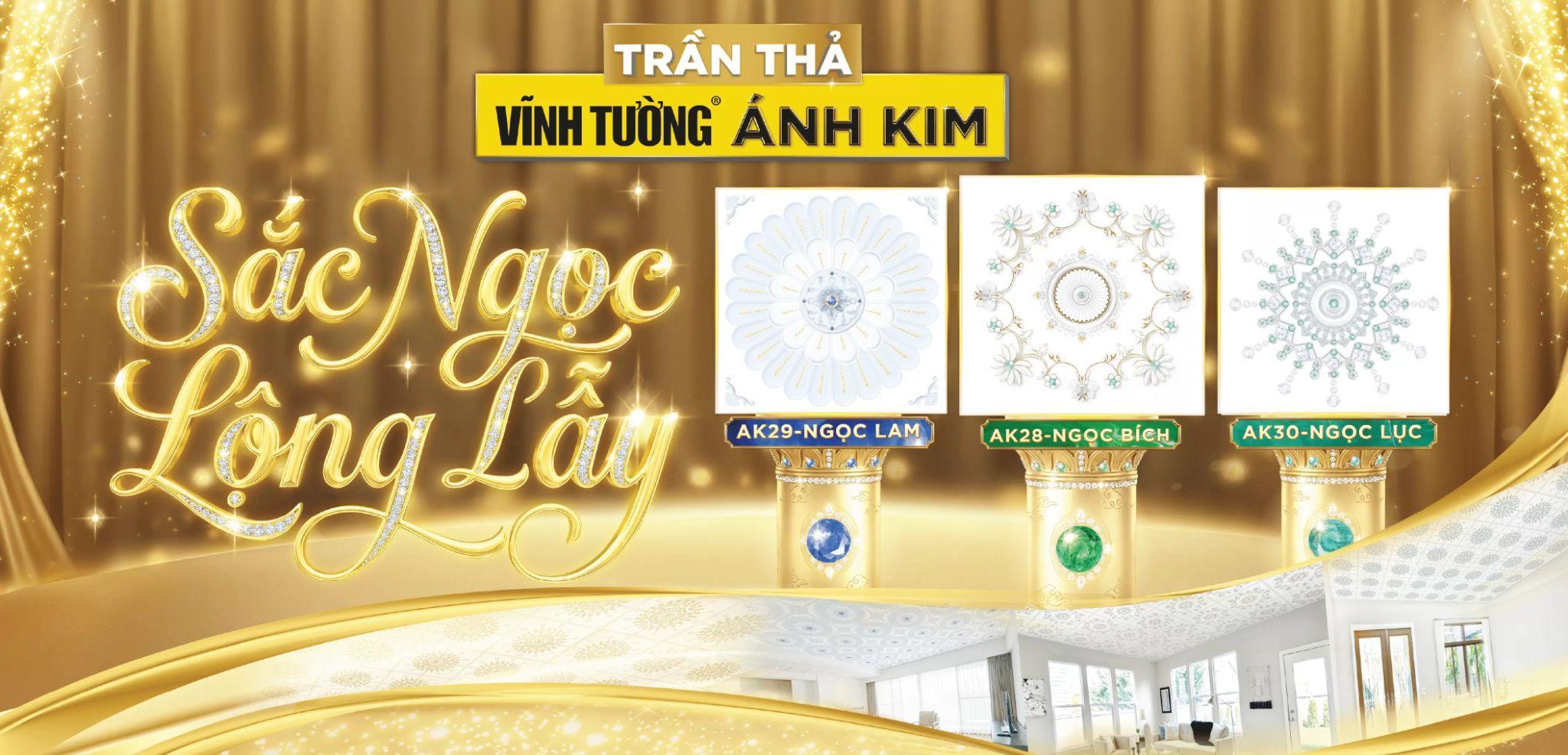 Bộ sưu tập 3 mẫu Tấm trang trí Vĩnh Tường DECO® Ánh Kim mới