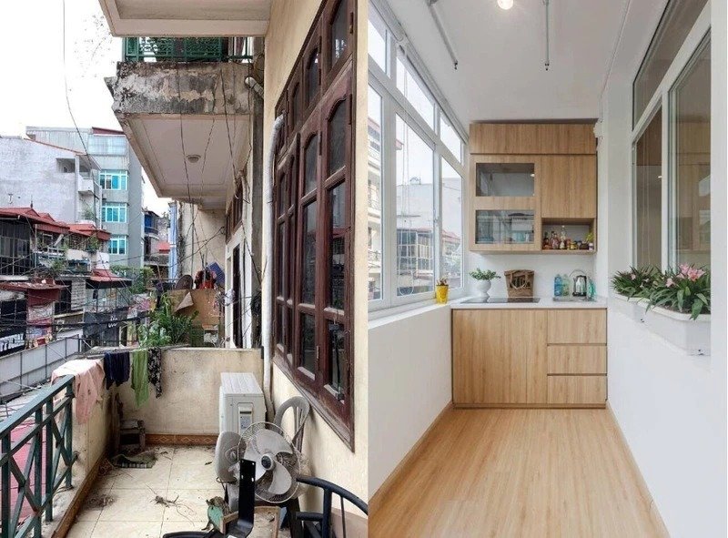 Cải tạo ban công cũ