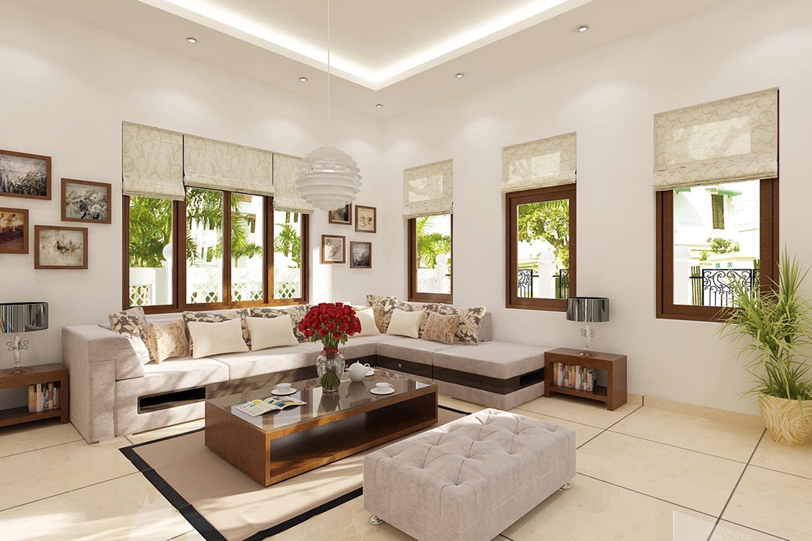 cửa kính lớn giúp không gian rộng hơn