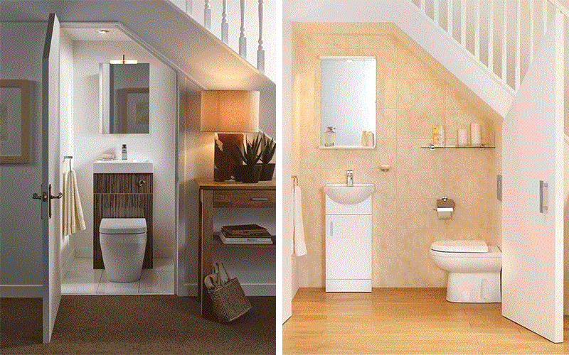 tận dụng khu vực hành lang để xây nhà vệ sinh