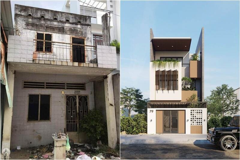 Cải tạo nhà ống cũ