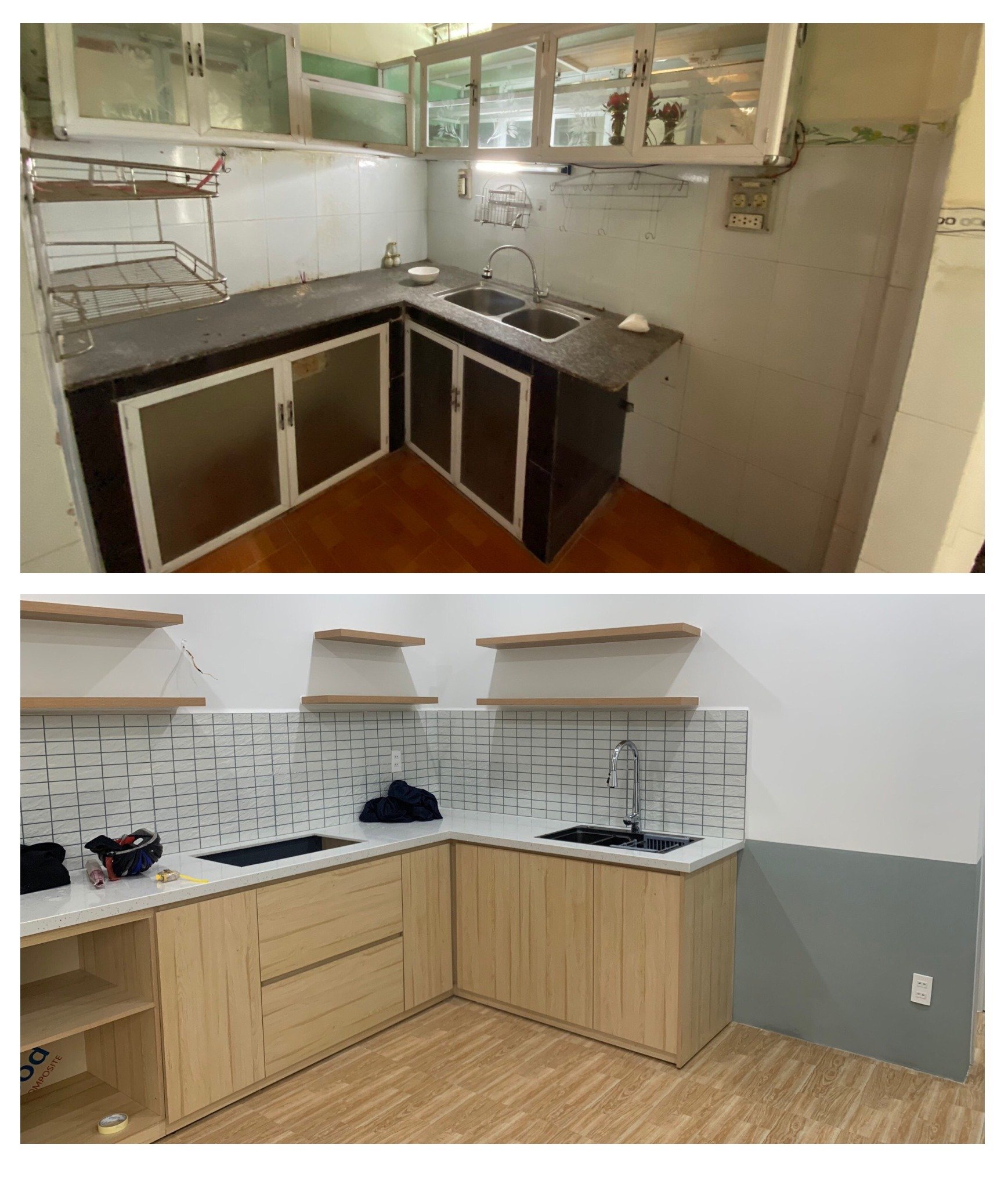 Cải tạo phòng bếp cũ