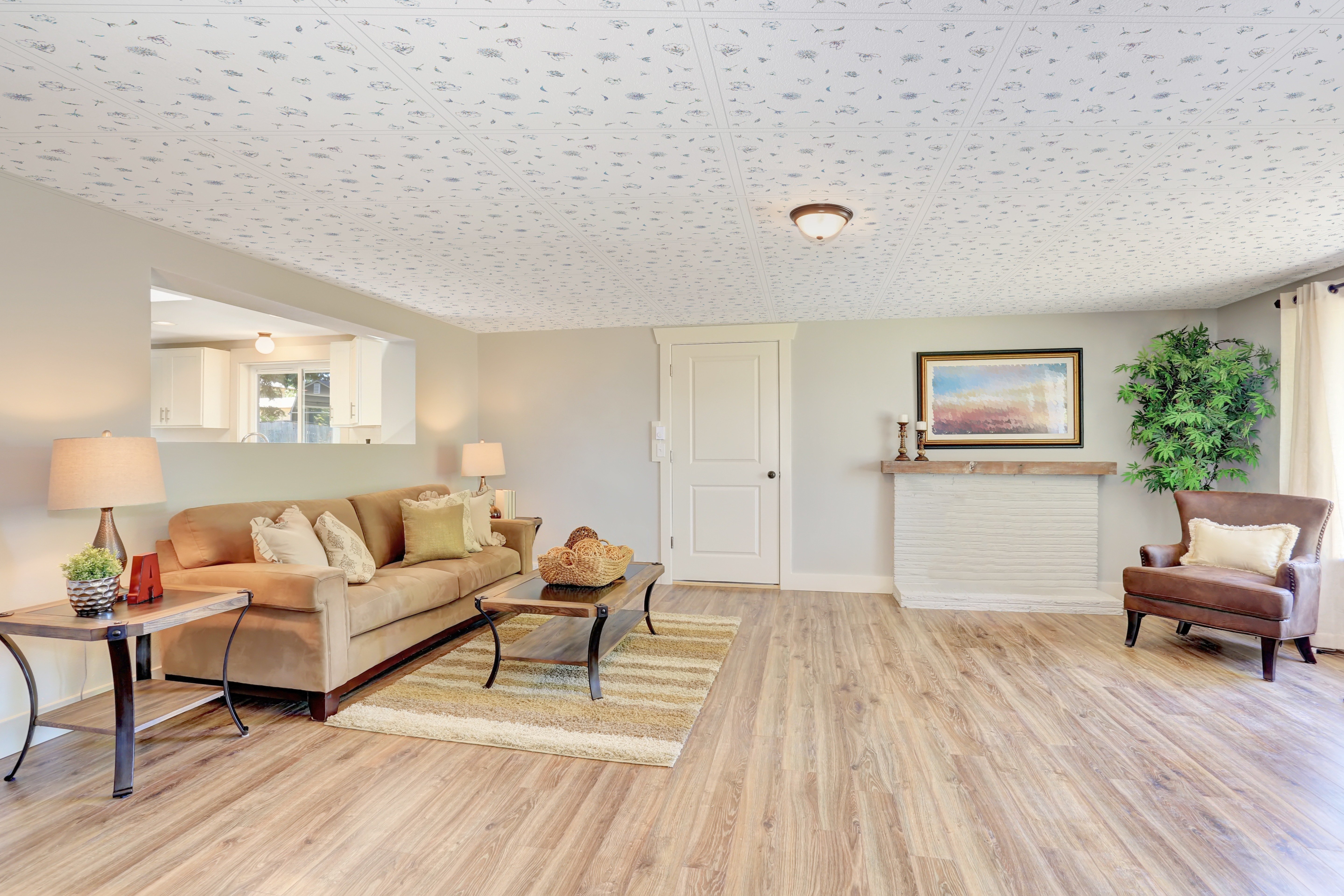 Mẫu la phông trần thả Vĩnh Tường Ánh Kim - Cẩm Chướng