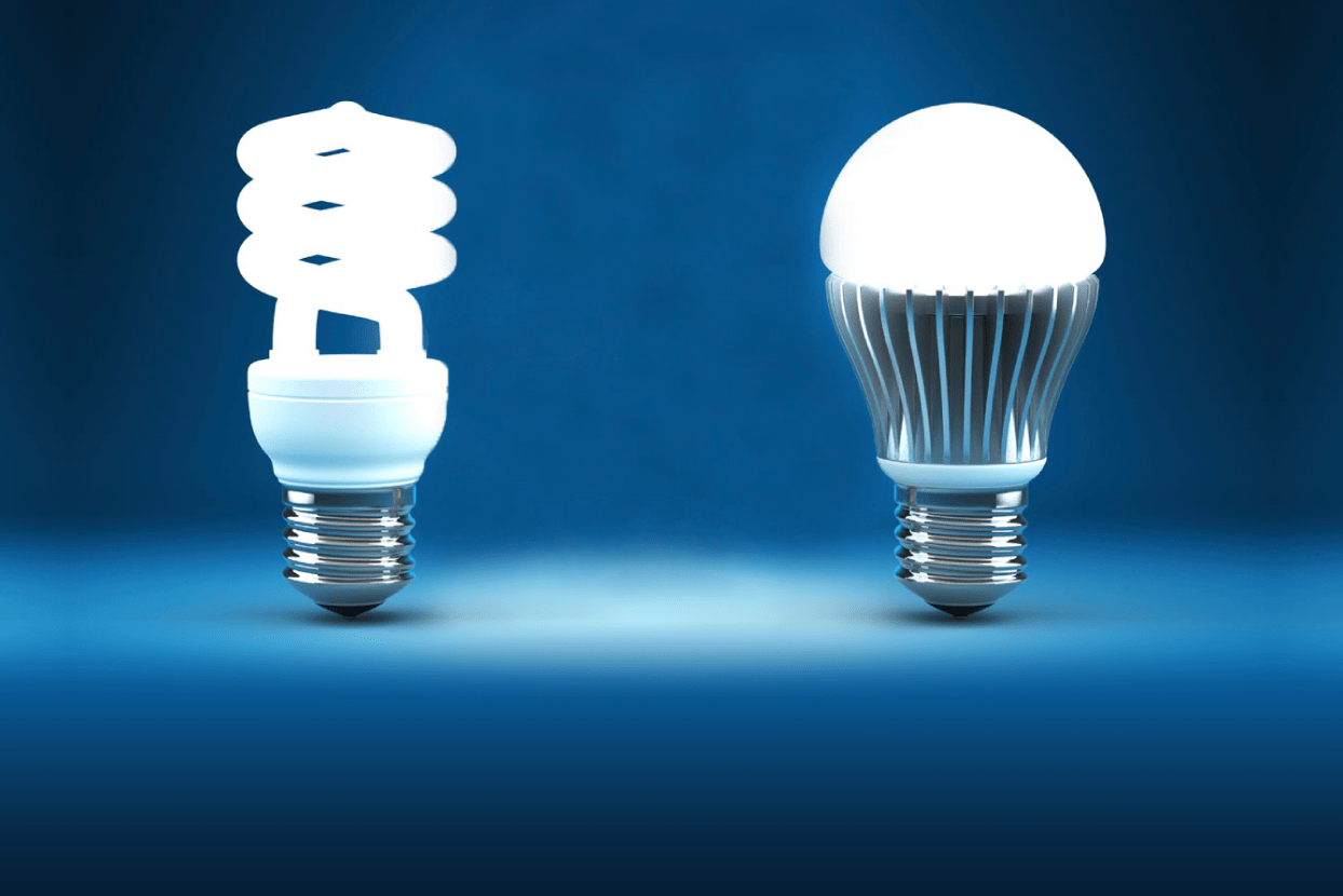 Sử dụng đèn compact sẽ giúp giảm lượng nhiệt lượng toả ra trong nhà đáng kể