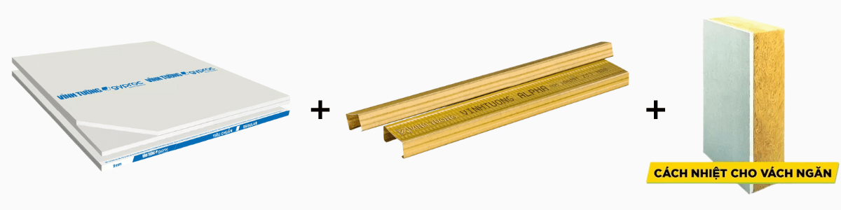 Hệ trần thạch cao cách nhiệt cho nhà hướng Tây