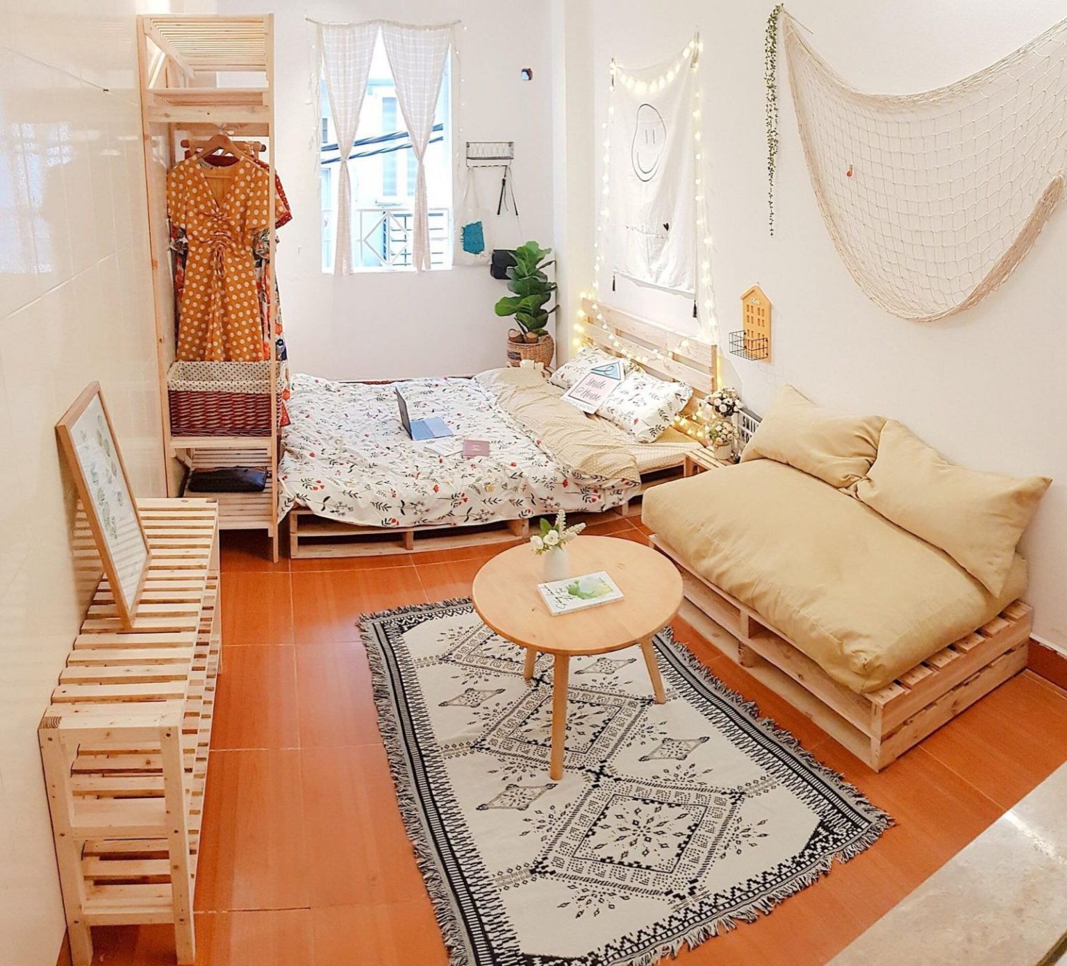 Decor phòng trọ phong cách Hàn Quốc đơn giản và tiện dụng