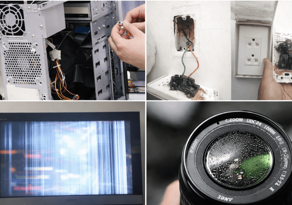 độ ẩm cao gây hư hại đồ dùng