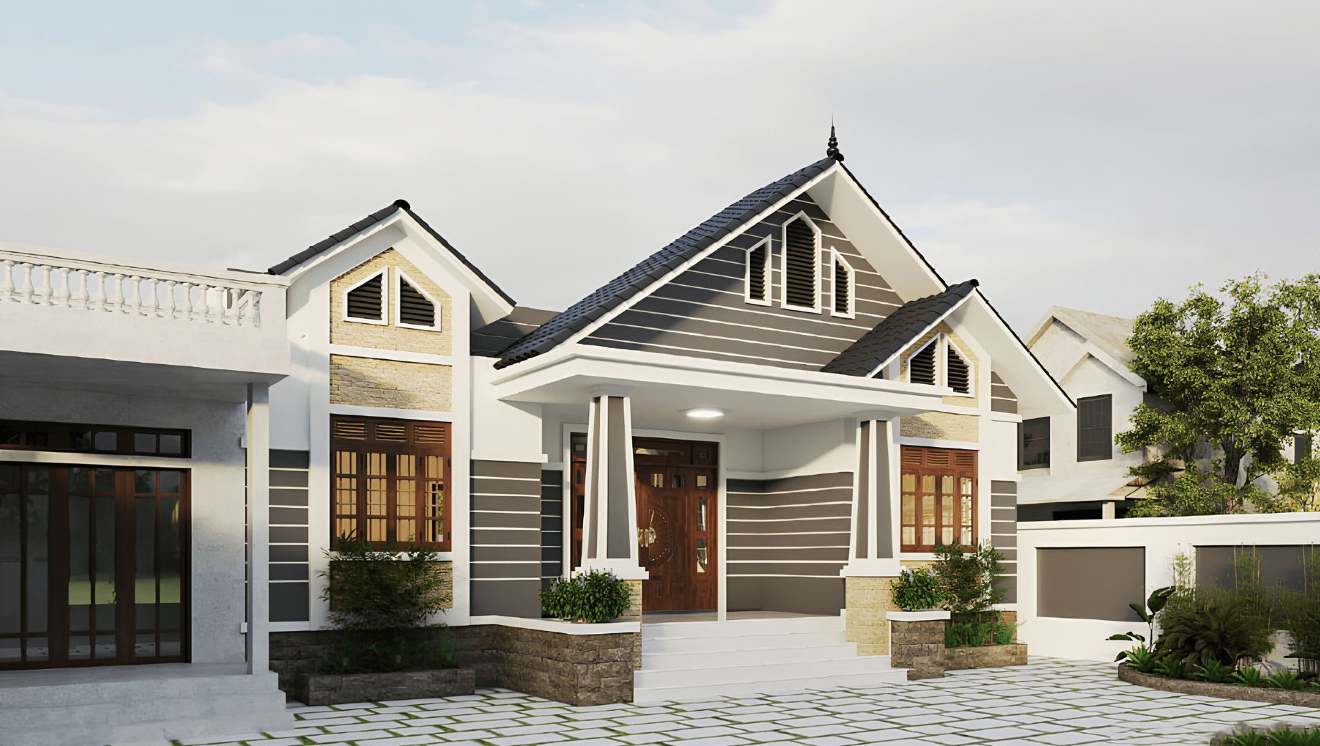 Đơn vị thi công cần xác định nhu cầu sử dụng của chủ nhà trước khi thiết kế nhà cấp 4 mái Thái