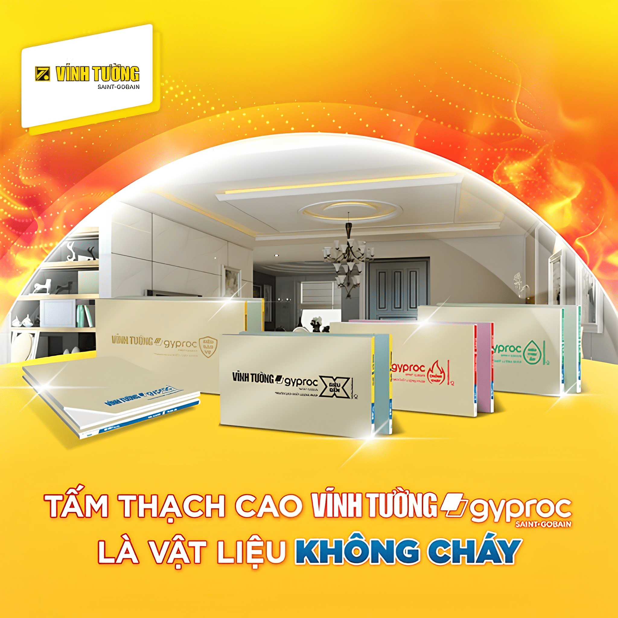Giải pháp trần và vách chống cháy Vĩnh Tường cho các công trình đạt yêu cầu về an toàn cháy