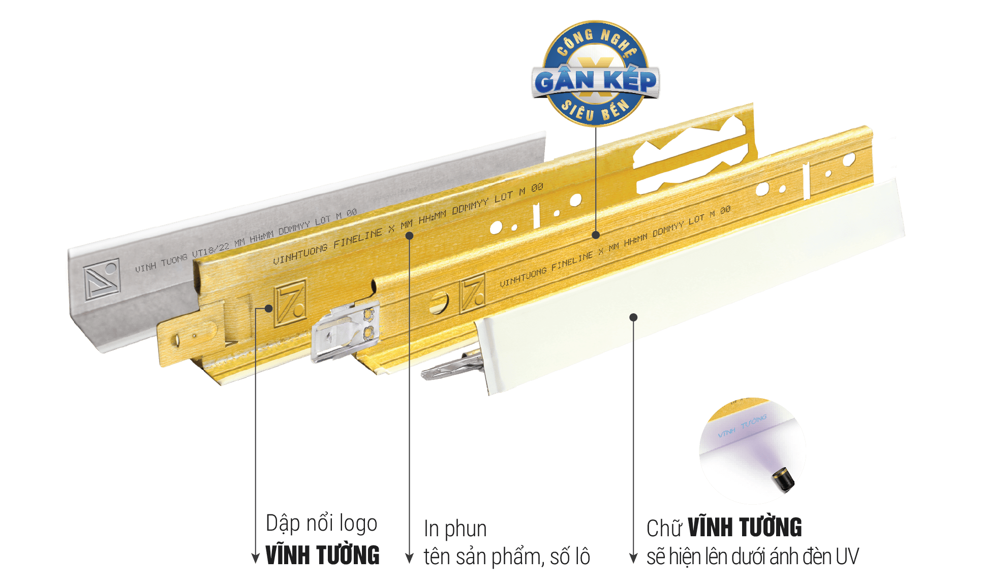 Nhận diện khung trần nổi Vĩnh Tường