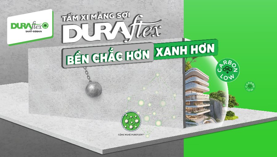 Tấm xi măng DURAflex low carbon