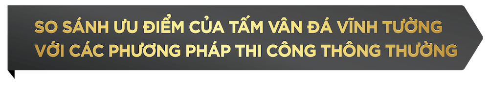 so sánh tấm vân đá với phương pháp thi công thông thường