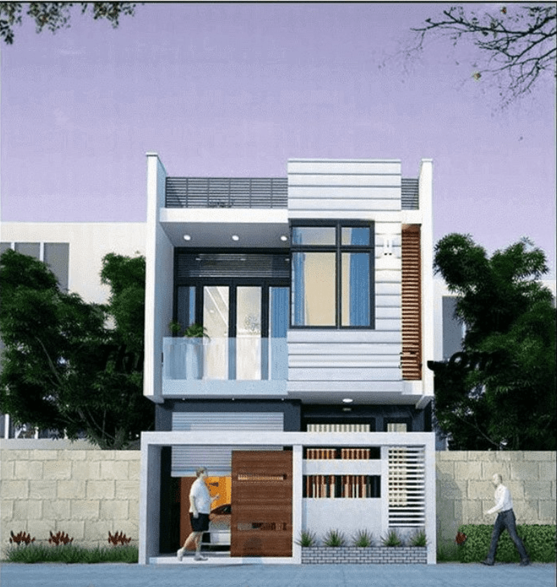 Thiết kế nhà đẹp 2 tầng đẹp giá 500 triệu