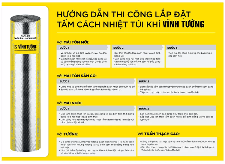 Installation Guide for Vinh Tuong P2 Bubble Foil Insulation