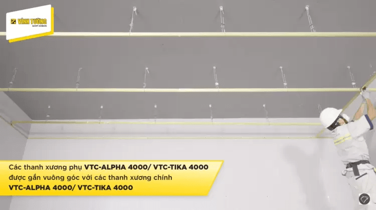 Hướng dẫn làm trần thạch cao giật cấp