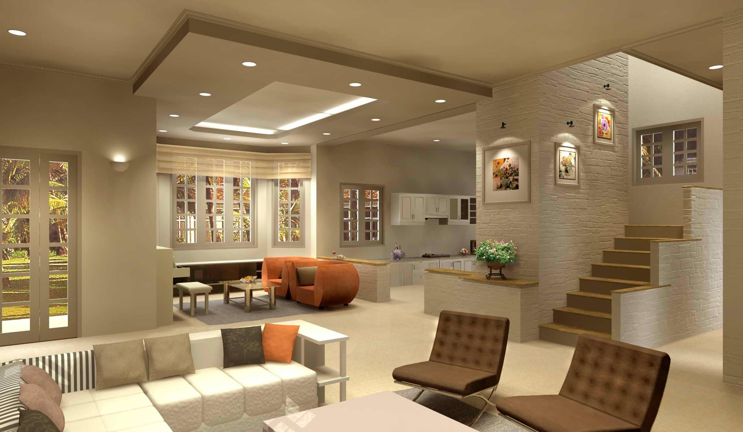 trần thạch cao giật 3 cấp