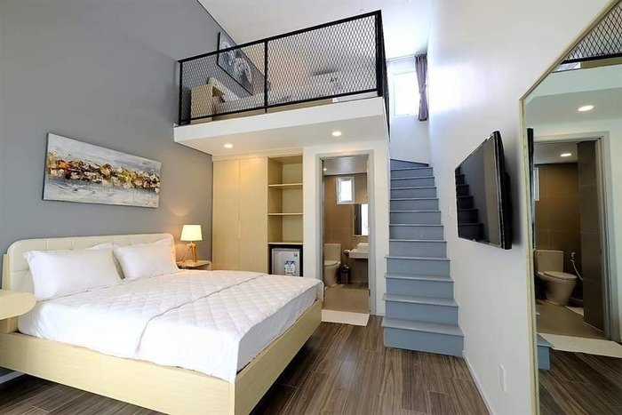 Ý tưởng trang trí làm gác lửng trong phòng ngủ