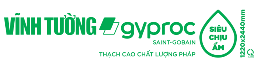 Nhận diện lưng tấm thạch cao VĨNH TƯỜNG-gyproc Siêu Chịu Ẩm: