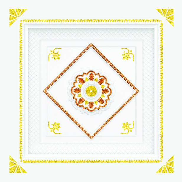 mẫu trần thả ánh kim thay tấm nhựa PVC5